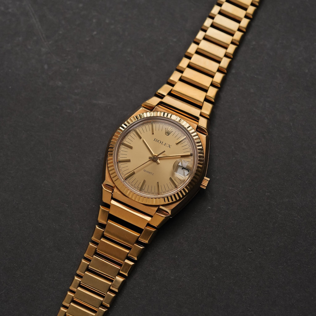 ロレックス/ベータクォーツ5100/初代クォーツ/1000本限定/18Kイエローゴールド/ROLEX BETA QUARTS REF.5100 18K YELLOW GOLD 1970y