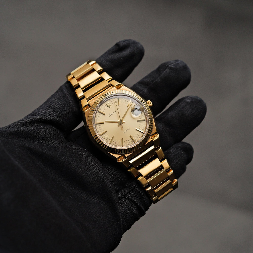 ロレックス/ベータクォーツ5100/初代クォーツ/1000本限定/18Kイエローゴールド/ROLEX BETA QUARTS REF.5100 18K YELLOW GOLD 1970y