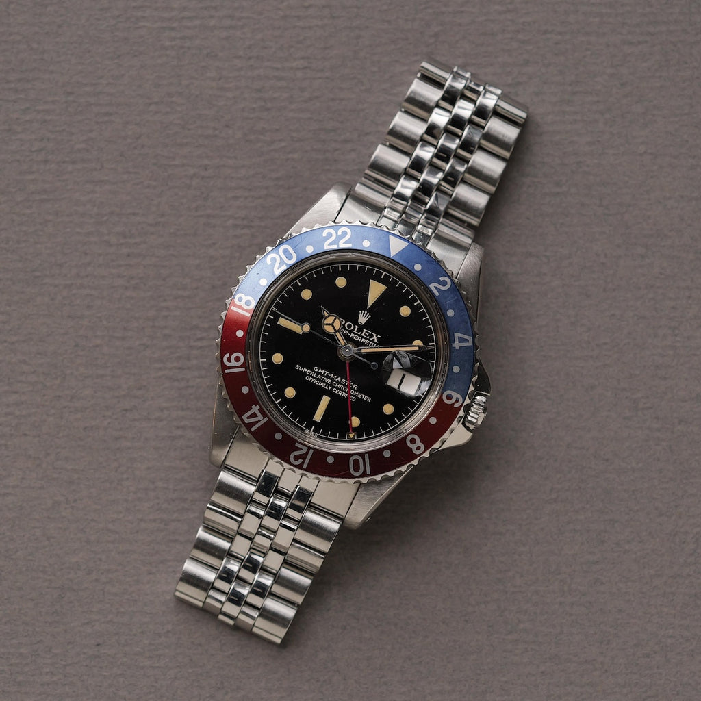 ロレックス/GMTマスター1675MM/PCG/ミラーダイヤル/ROLEX GMT-MASTER Ref.1675MM "PCG GILT DIAL" 1963-64Y