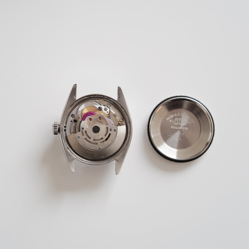 ロレックス/オイスターパーペチュアルデイト1500/ビッグロゴ/保証書付きフルセット/ROLEX OYSTER-PERPETUAL DATE REF.1500 "BIG LOGO" With Paper and Box Full Set 1961Y