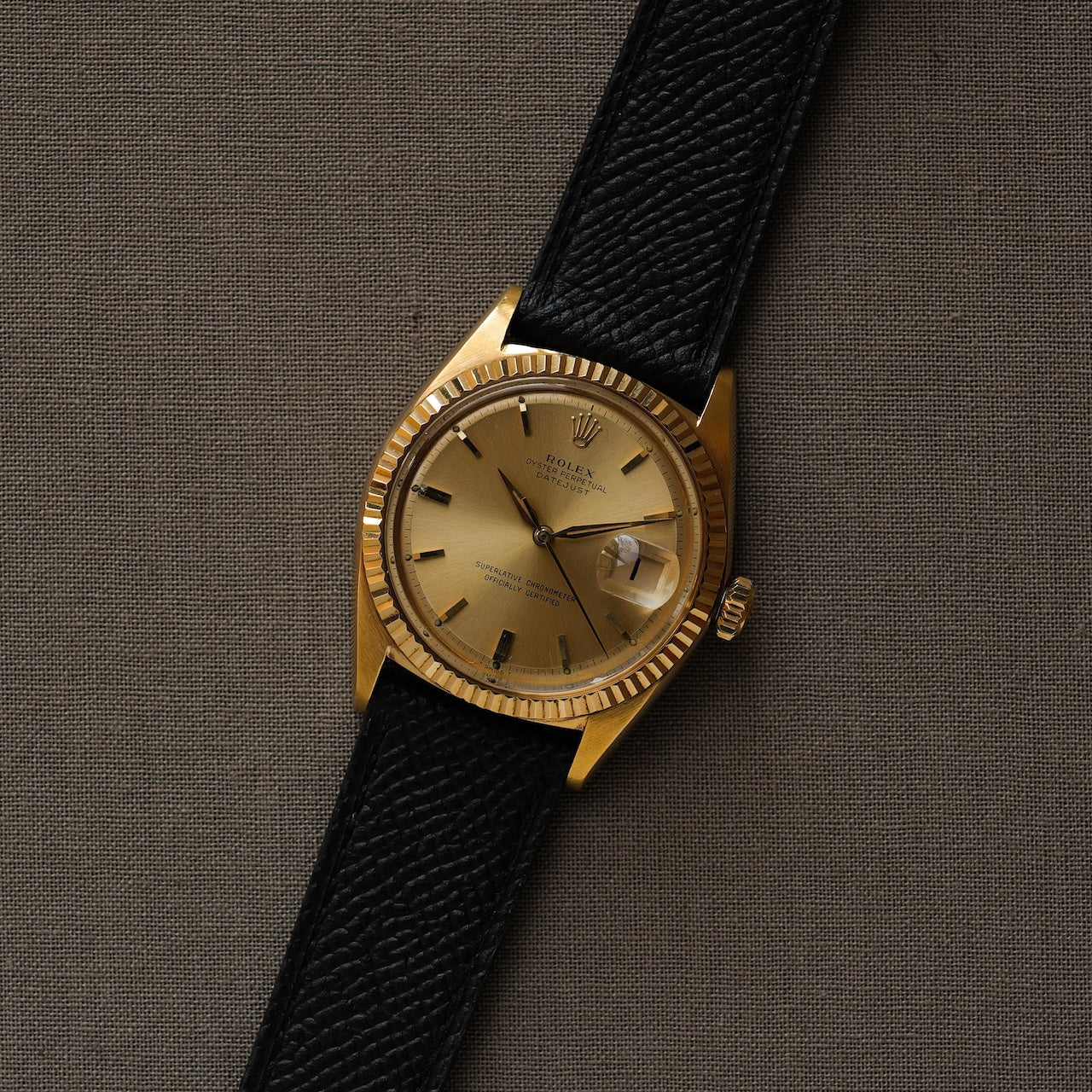 ロレックス/デイトジャスト1601/8/シャンパンダイヤル/18Kイエローゴールド/ROLEX DATE-JUST Ref.1601/8 "Champagne Dial" 18K Yellow Gold  1964y
