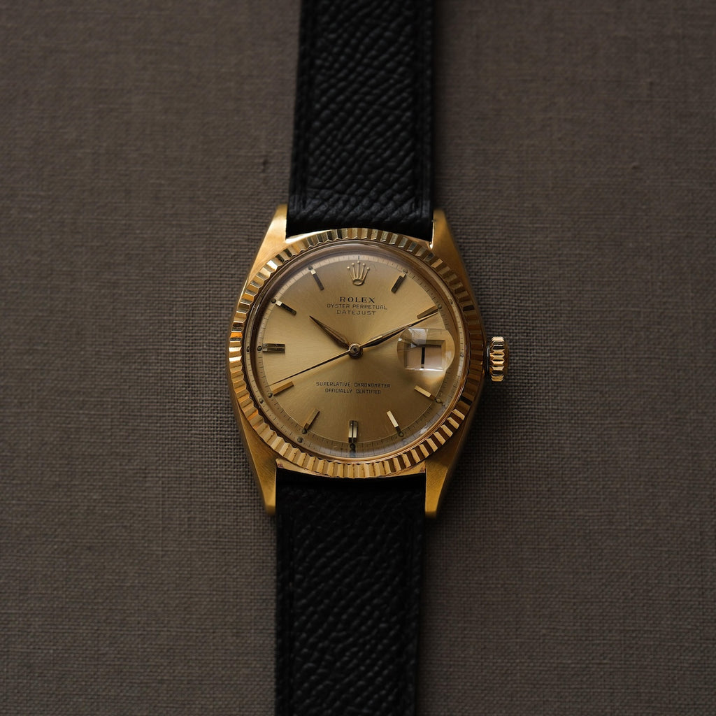 ロレックス/デイトジャスト1601/8/シャンパンダイヤル/18Kイエローゴールド/ROLEX DATE-JUST Ref.1601/8 "Champagne Dial" 18K Yellow Gold  1964y