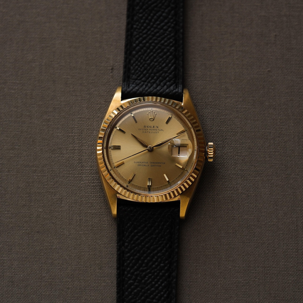 ロレックス/デイトジャスト1601/8/シャンパンダイヤル/18Kイエローゴールド/ROLEX DATE-JUST Ref.1601/8 "Champagne Dial" 18K Yellow Gold  1964y