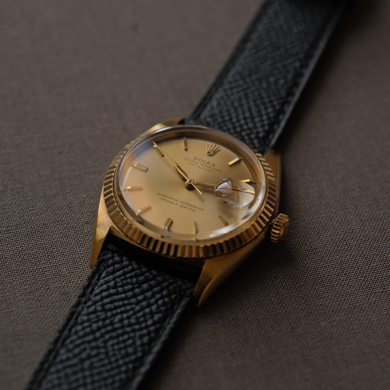 ロレックス/デイトジャスト1601/8/シャンパンダイヤル/18Kイエローゴールド/ROLEX DATE-JUST Ref.1601/8 "Champagne Dial" 18K Yellow Gold  1964y