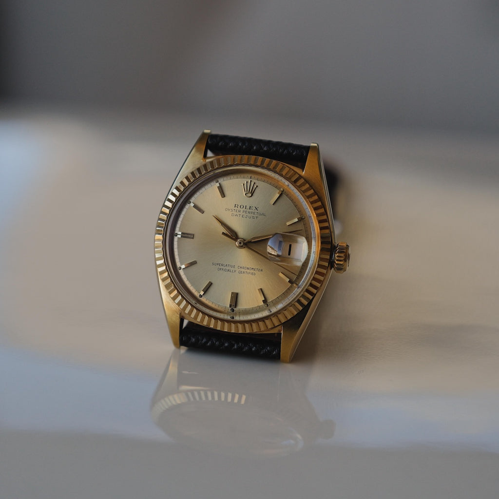ロレックス/デイトジャスト1601/8/シャンパンダイヤル/18Kイエローゴールド/ROLEX DATE-JUST Ref.1601/8 "Champagne Dial" 18K Yellow Gold  1964y