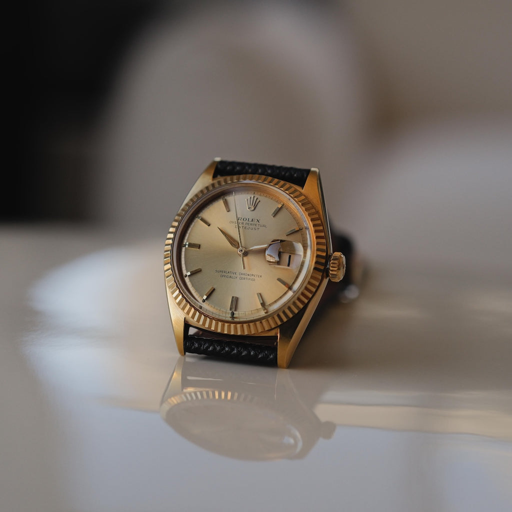 ロレックス/デイトジャスト1601/8/シャンパンダイヤル/18Kイエローゴールド/ROLEX DATE-JUST Ref.1601/8 "Champagne Dial" 18K Yellow Gold  1964y