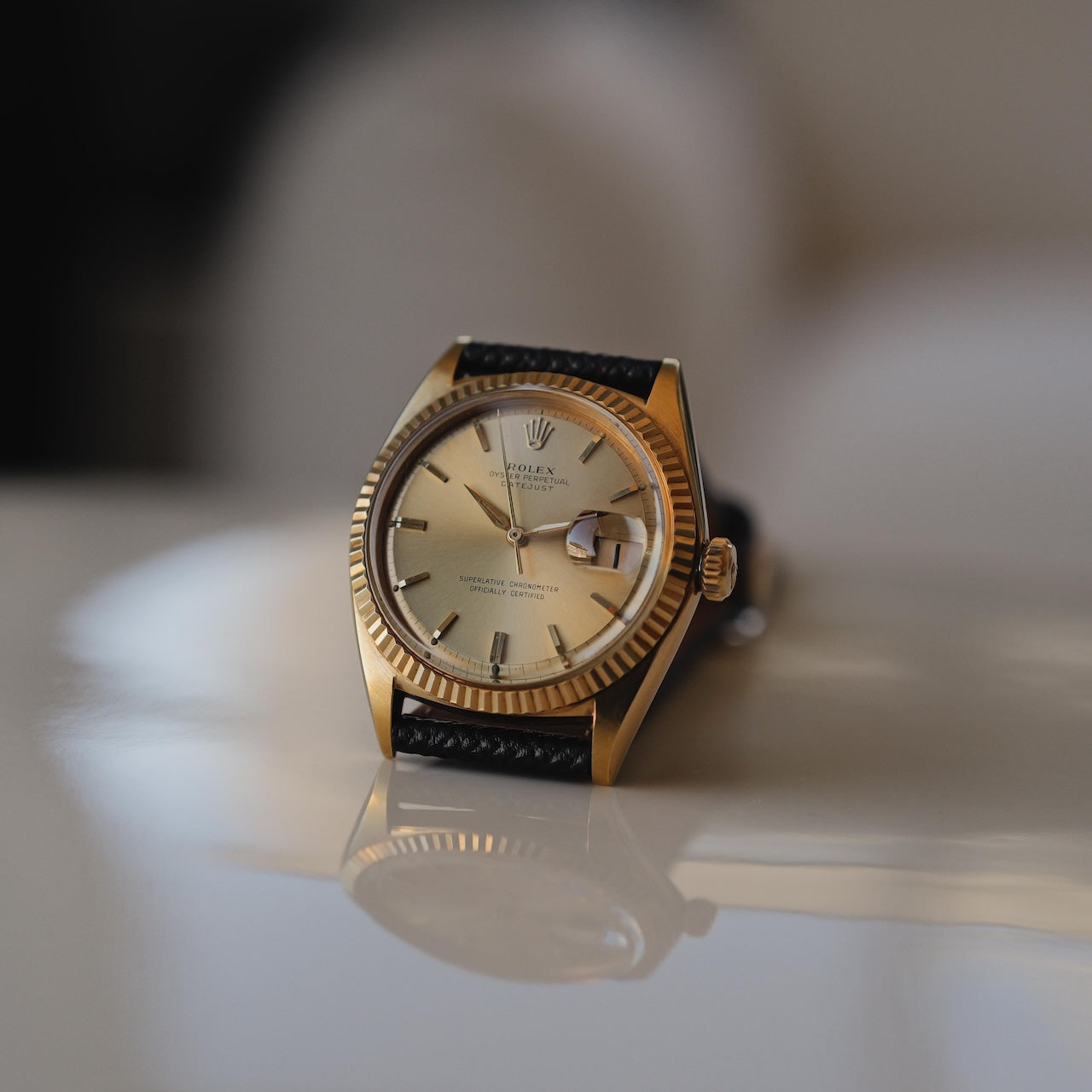 ロレックス/デイトジャスト1601/8/シャンパンダイヤル/18Kイエローゴールド/ROLEX DATE-JUST Ref.1601/8 "Champagne Dial" 18K Yellow Gold  1964y