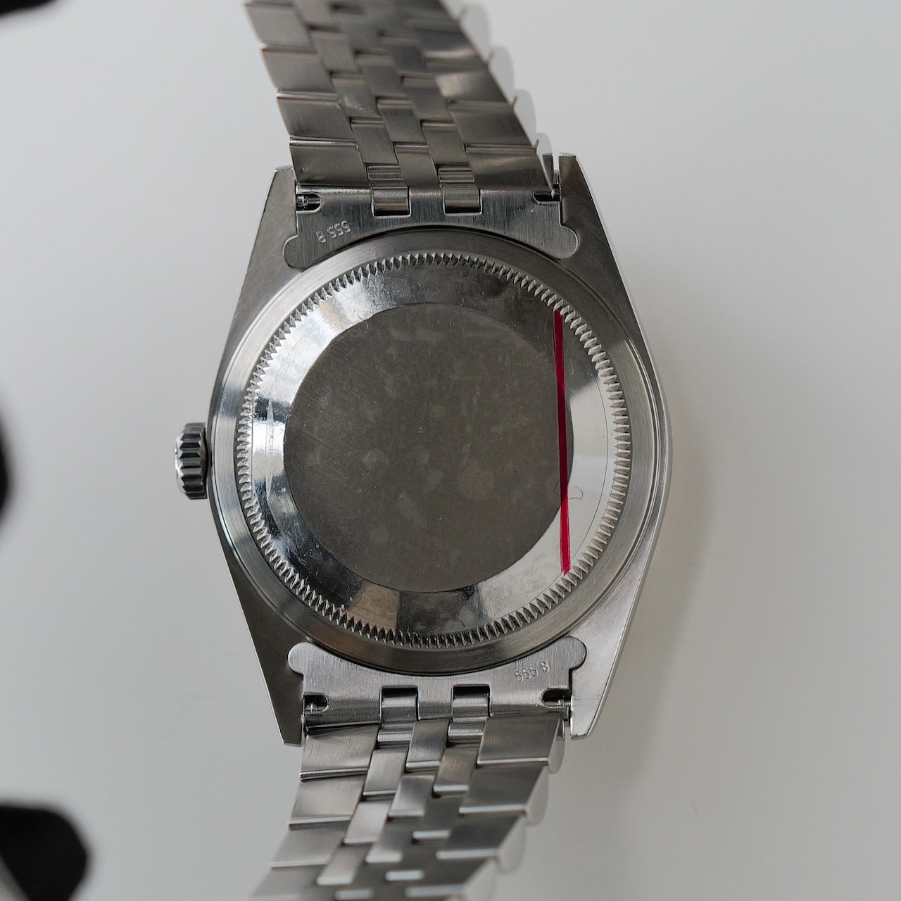 ロレックス/デイトジャスト16234/K番/黒文字盤/WGベゼル/箱・保証書付き/ROLEX DATE-JUST Ref.16234 "Black dial" K-Serial 2001y with Box and Paper