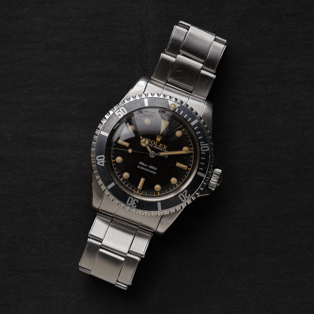 ロレックス/サブマリーナー5512/PCG/ミラーダイヤル/ミニッツサークル/6ドット/2ライン/ROLEX SUBMARINER REF.5512 "PCG GILT 2-LINE" Chapter Ring 1961y