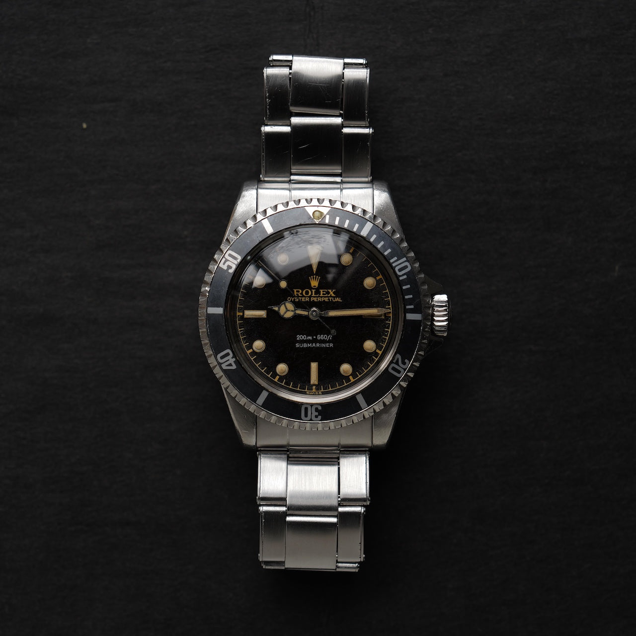 ロレックス/サブマリーナー5512/PCG/ミラーダイヤル/ミニッツサークル/6ドット/2ライン/ROLEX SUBMARINER REF.5512 "PCG GILT 2-LINE" Chapter Ring 1961y