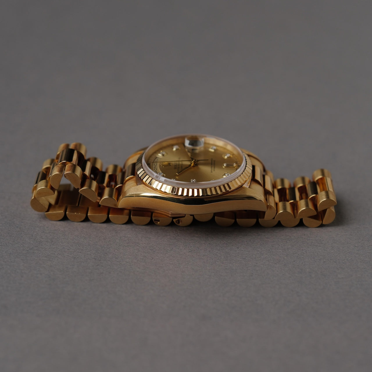 ロレックス/デイデイト18238/A番/10Pダイヤモンド/18Kイエローゴールド/保証書つき/ROLEX DAY-DATE Ref.18238 "10P Diamond" 18KYG 1998-99 with Paper