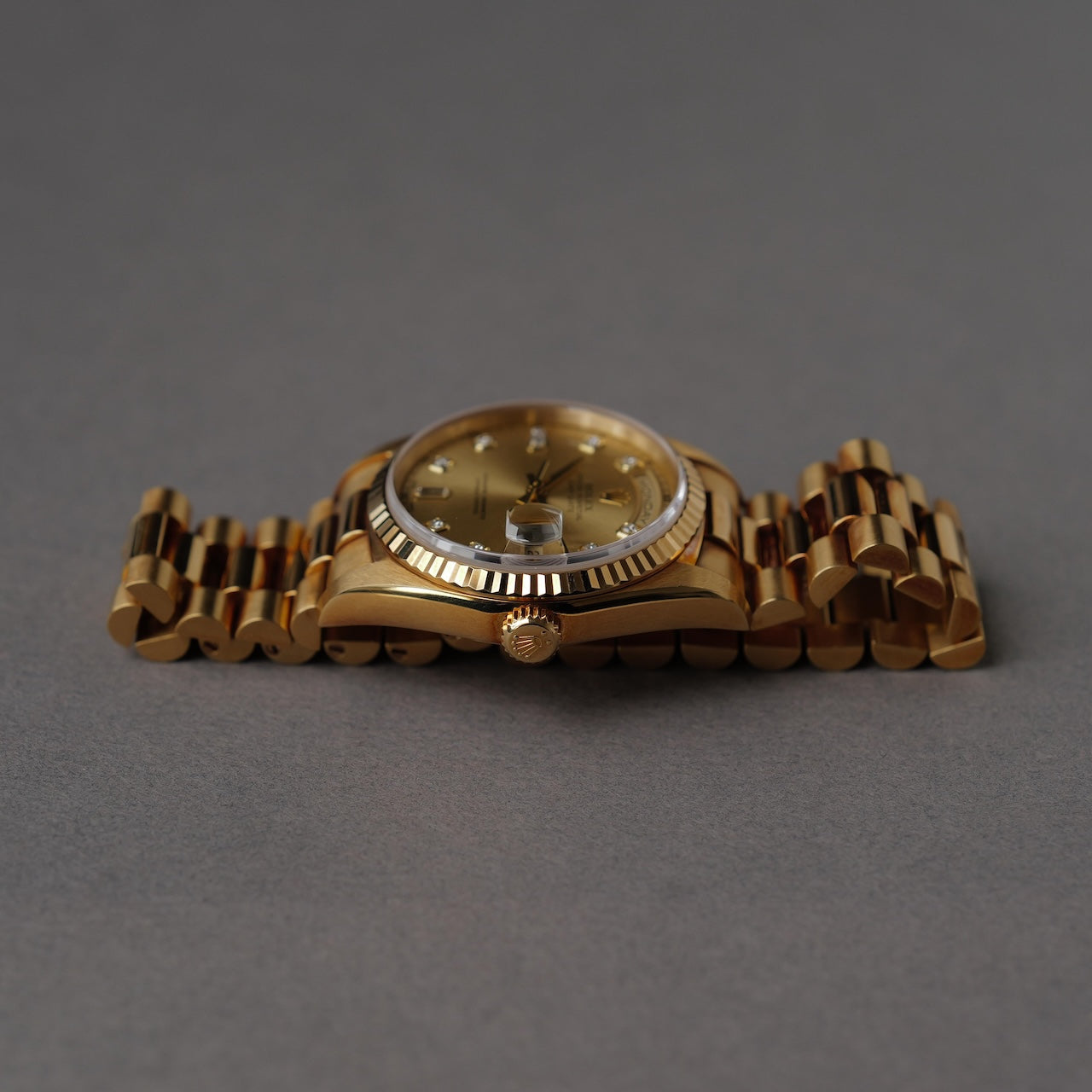 ロレックス/デイデイト18238/A番/10Pダイヤモンド/18Kイエローゴールド/保証書つき/ROLEX DAY-DATE Ref.18238 "10P Diamond" 18KYG 1998-99 with Paper