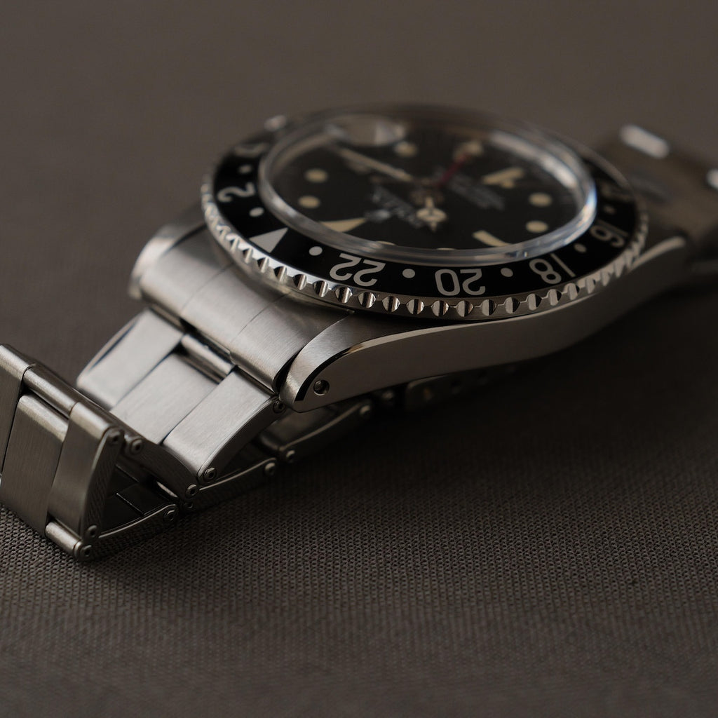 ロレックス/GMTマスター1675/ラディアルダイヤル/マーク3ダイヤル/黒ベゼル/ROLEX GMT-MASTER Ref.1675 "Radial Dial" Mark.3 Black Bezel 1977y