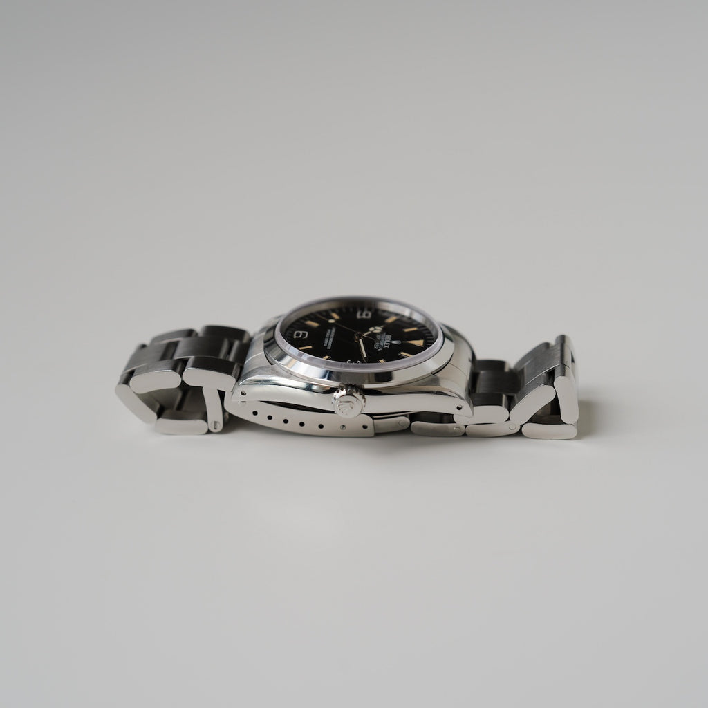 ロレックス/エクスプローラー1/14270/ゼブラダイヤル/パティーナ/オールトリチウム/シングルバックル/国際保証書付きフルセット/ROLEX EXPLORER 1 REF.14270 "ZEBRA" Patina dial X-Serial All tritium Single buckle 1991Y Full Set