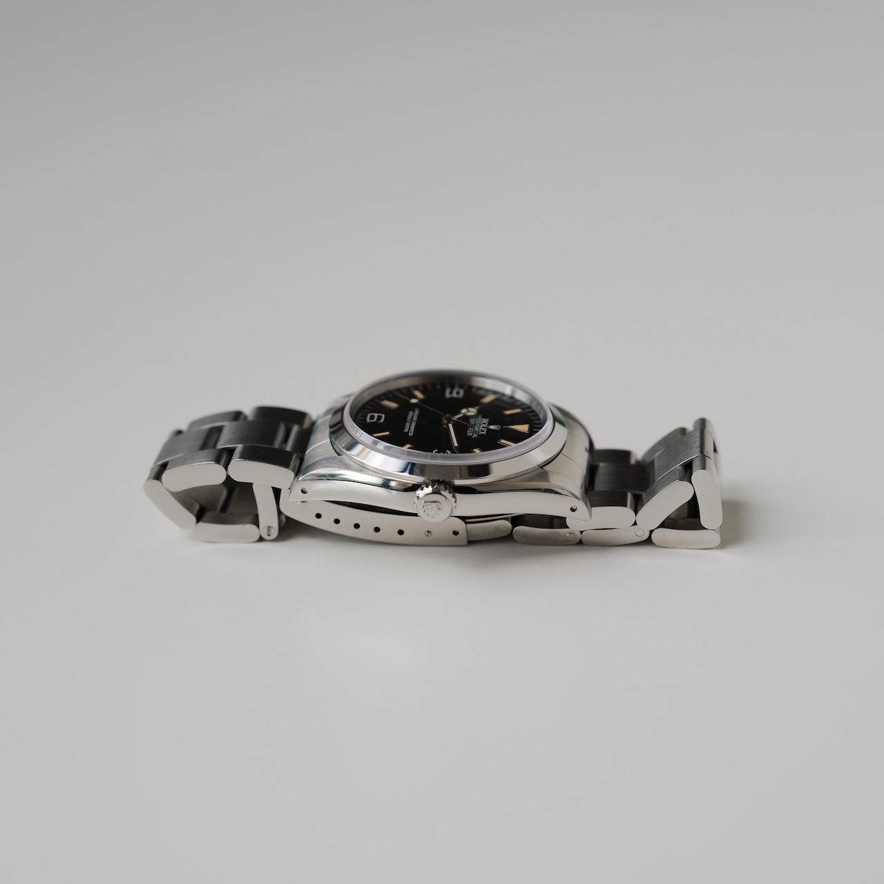 ロレックス/エクスプローラー1/14270/ゼブラダイヤル/パティーナ/オールトリチウム/シングルバックル/国際保証書付きフルセット/ROLEX EXPLORER 1 REF.14270 "ZEBRA" Patina dial X-Serial All tritium Single buckle 1991Y Full Set