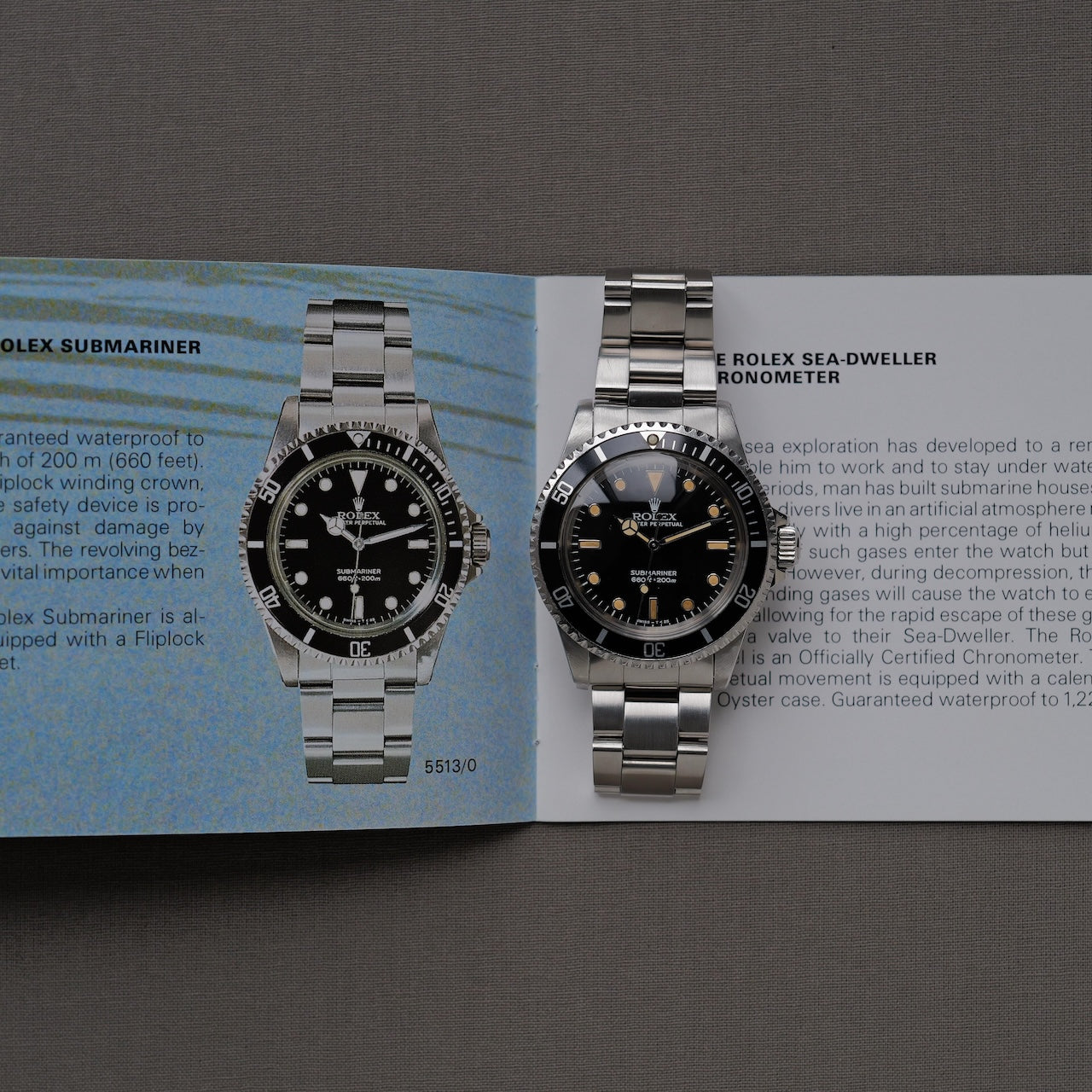 ロレックス/サブマリーナー5513/フチあり/パティーナダイヤル/ROLEX SUBMARINER REF.5513 "PATINA" 1985Y