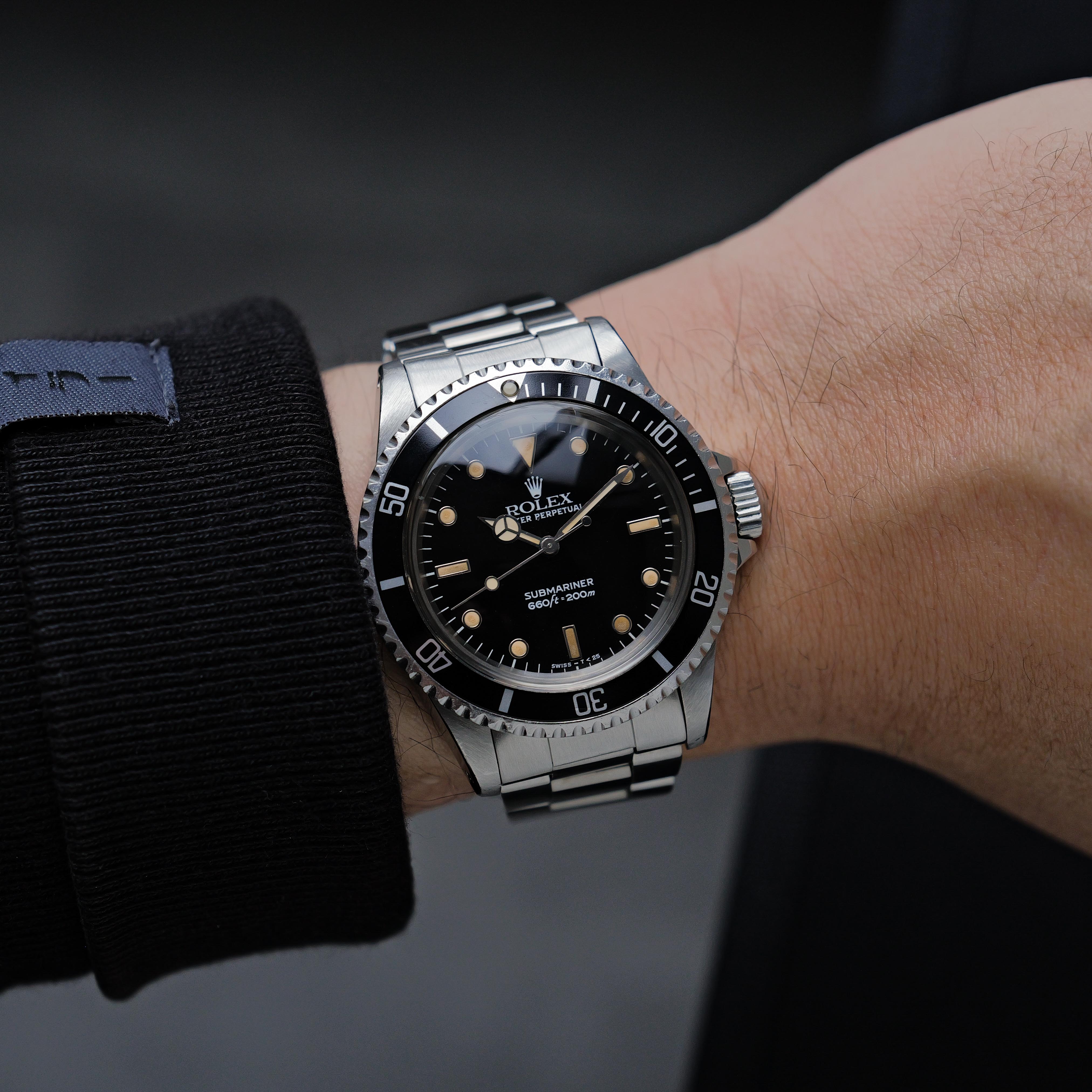 ロレックス/サブマリーナー5513/フチあり/パティーナダイヤル/ROLEX