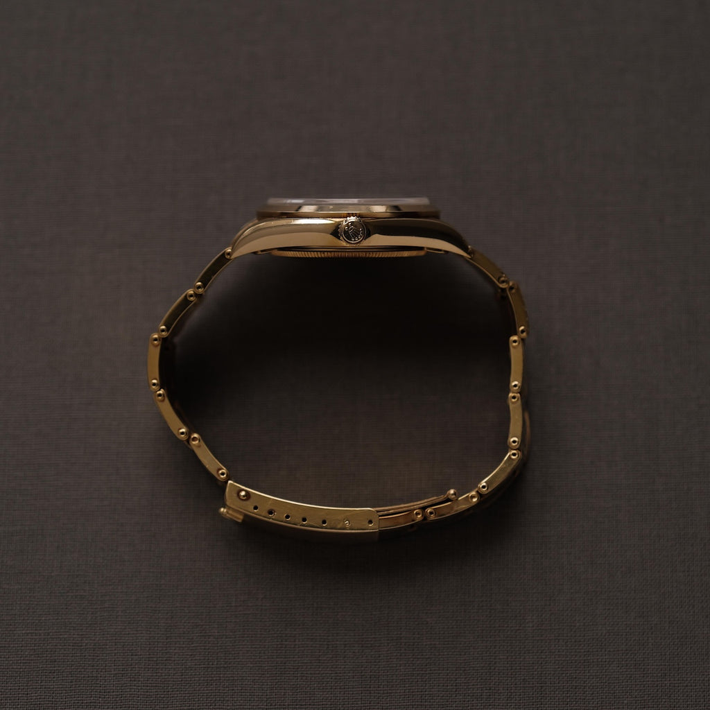 ロレックス/オイスターパーペチュアル14208M/K番/18Kイエローゴールド/国内正規ギャラ/ROLEX OYSTER PERPETUAL Ref.14208M 18KYG 2001y with Japan ROELX Guarantee