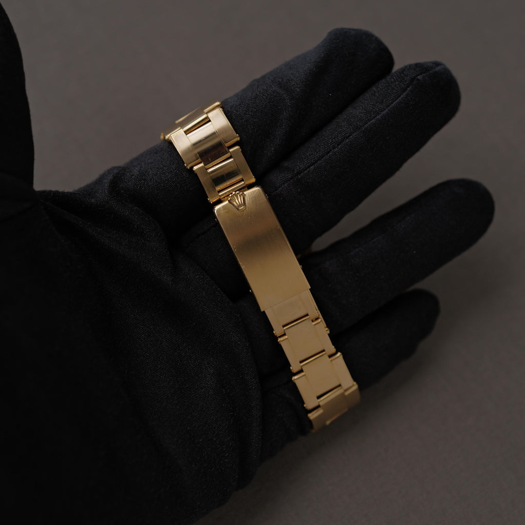 ロレックス/オイスターパーペチュアル14208M/K番/18Kイエローゴールド/国内正規ギャラ/ROLEX OYSTER PERPETUAL Ref.14208M 18KYG 2001y with Japan ROELX Guarantee