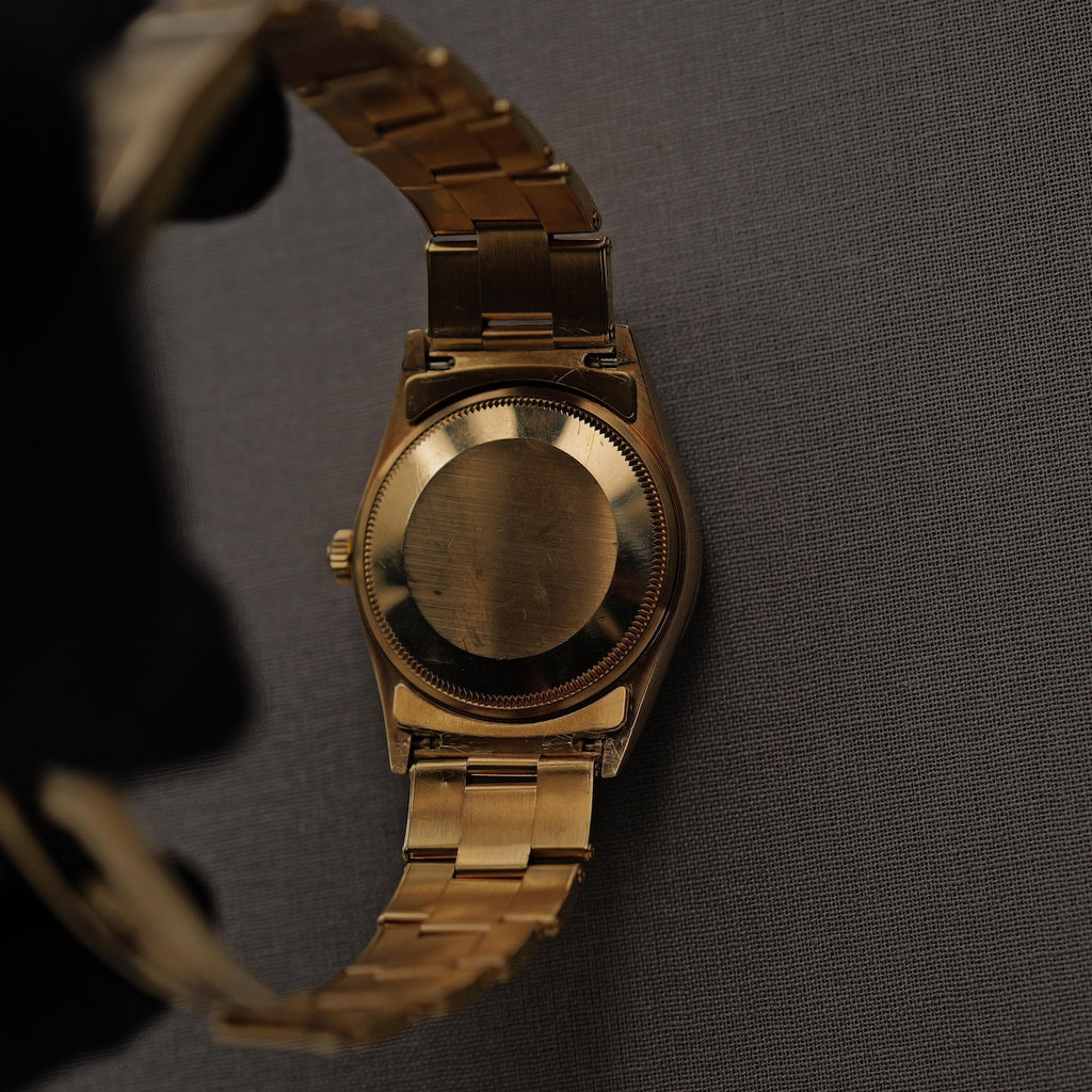 ロレックス/オイスターパーペチュアル14208M/K番/18Kイエローゴールド/国内正規ギャラ/ROLEX OYSTER PERPETUAL Ref.14208M 18KYG 2001y with Japan ROELX Guarantee