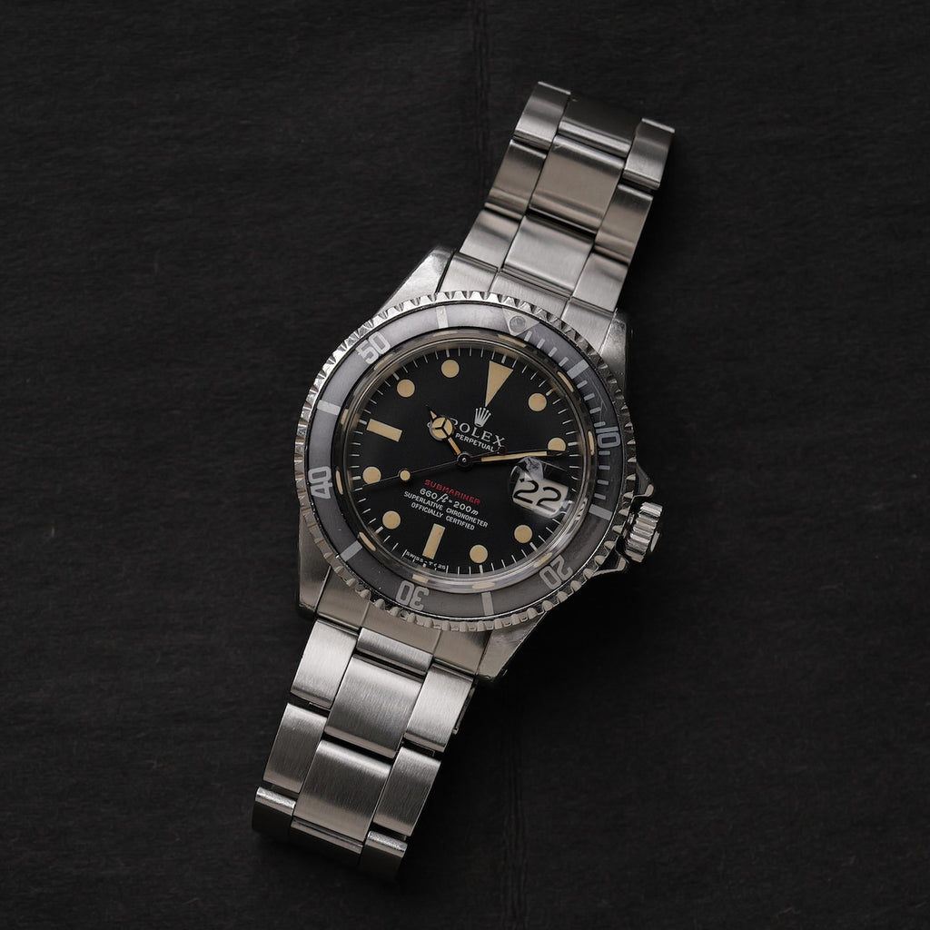 ロレックス/サブマリーナーデイト1680/赤サブ/マーク4ダイヤル/保証書付きフルセット/ROLEX SUBMARINER REF.1680 "RED SUBMARINER" Mark 4 Feet First 1971Y Full Set