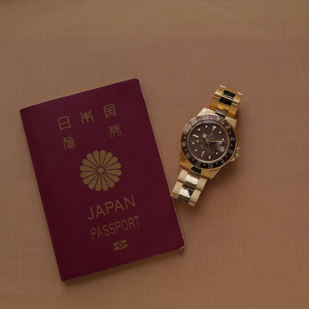 ロレックス/GMTマスター1675/8/茶つぼ/マットダイヤル/18Kイエローゴールド/ROLEX GMT-MASTER REF.1675/8 "Brown Nipple Dial" 18KYG with Bracelet 1975y