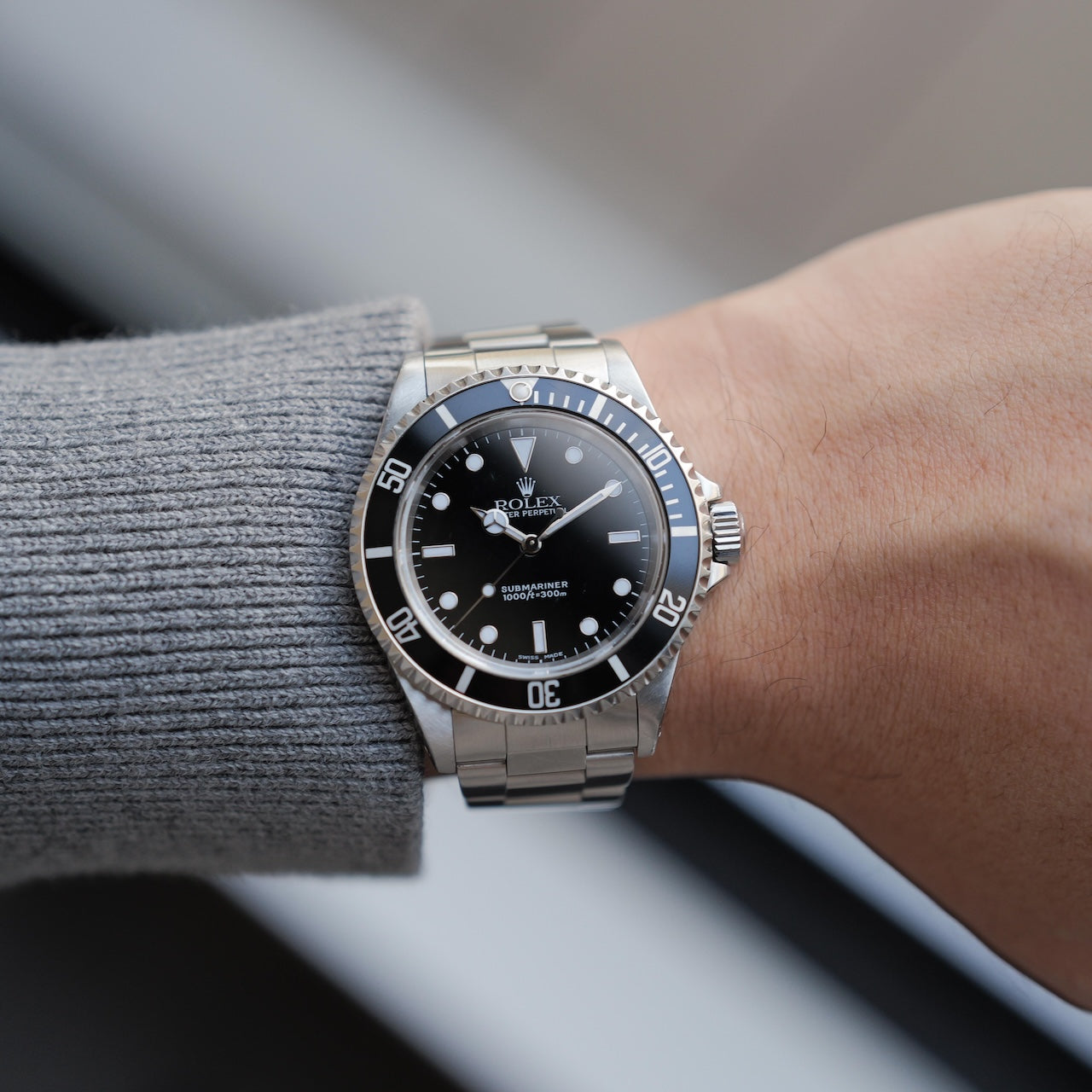 ロレックス/サブマリーナー/14060M/K番/2ライン/フラット4ベゼル/箱・保証書付きフルセット/ROLEX SUBMARINER Ref.14060M "2 Line, Flat4" 2002 Full Set