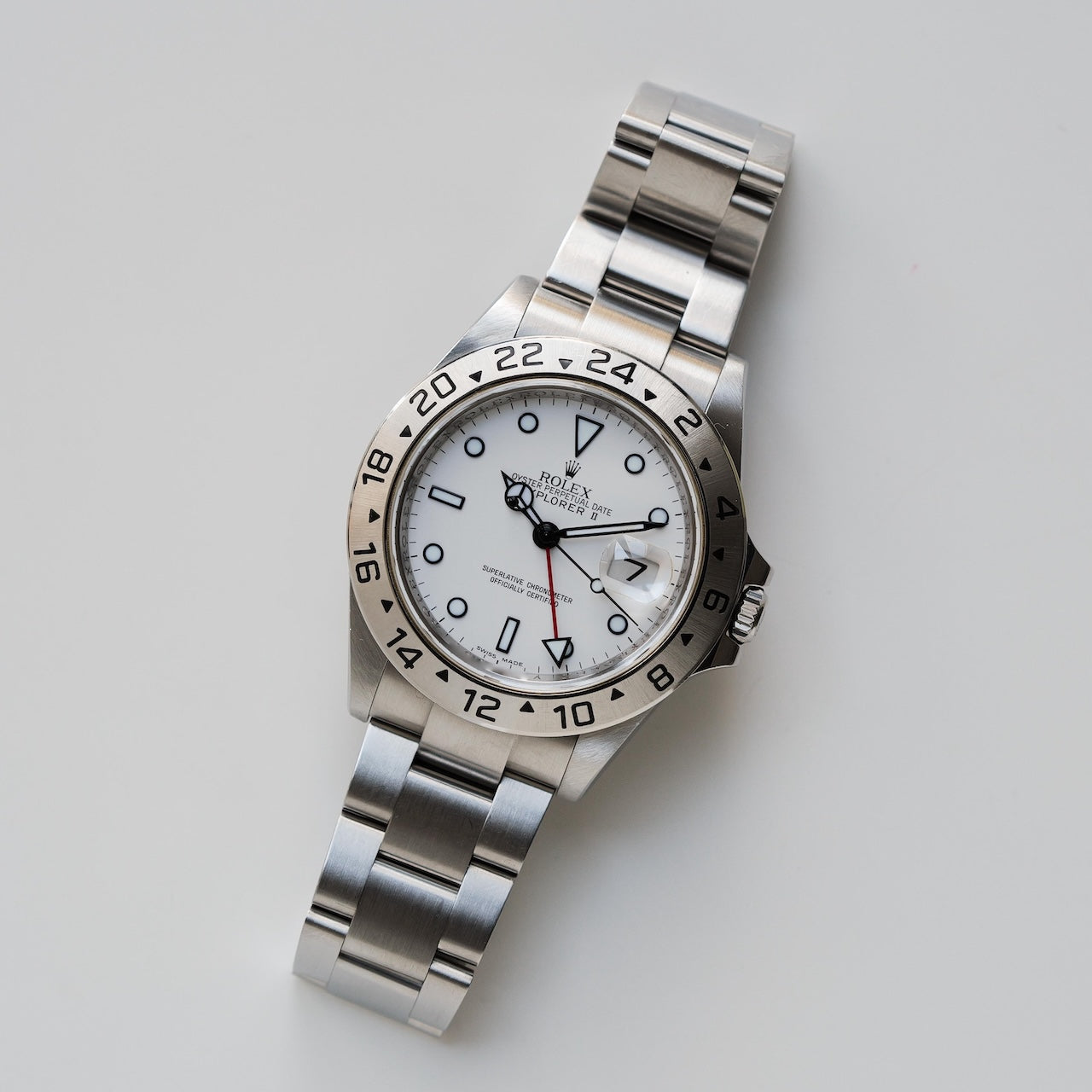 ロレックス/エクスプローラー2/16570/V番/ルーレット刻印/箱・国内正規保証書付きフルセット/ROLEX EXPLORER2 Ref.16570 White Dial 2008-09y Full Set