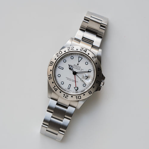 ロレックス/エクスプローラー2/16570/V番/ルーレット刻印/箱・国内正規保証書付きフルセット/ROLEX EXPLORER2 Ref.16570 White Dial 2008-09y Full Set