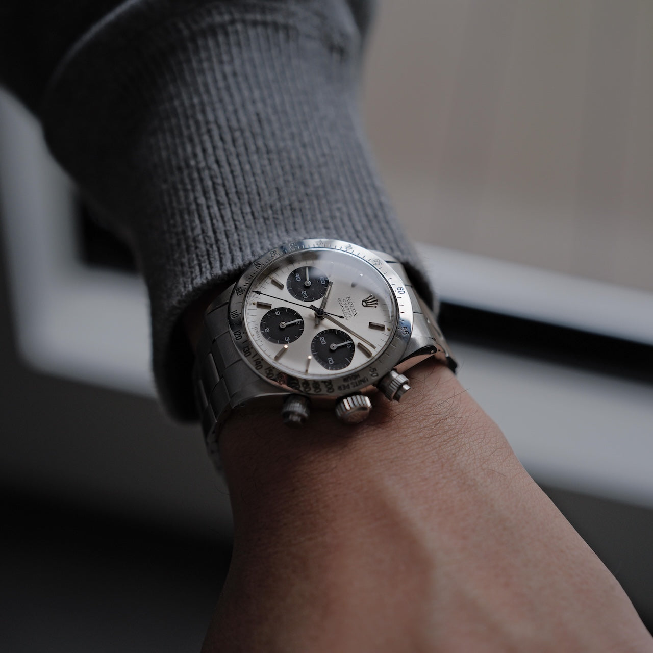 ロレックス/デイトナ6265/マーク１ダイヤル表記なし/シルバー/マーク１プッシャー/ROLEX DAYTONA Ref.6265 "Mark 1 Silver Dial" Mark 1 Pusher 1971-72