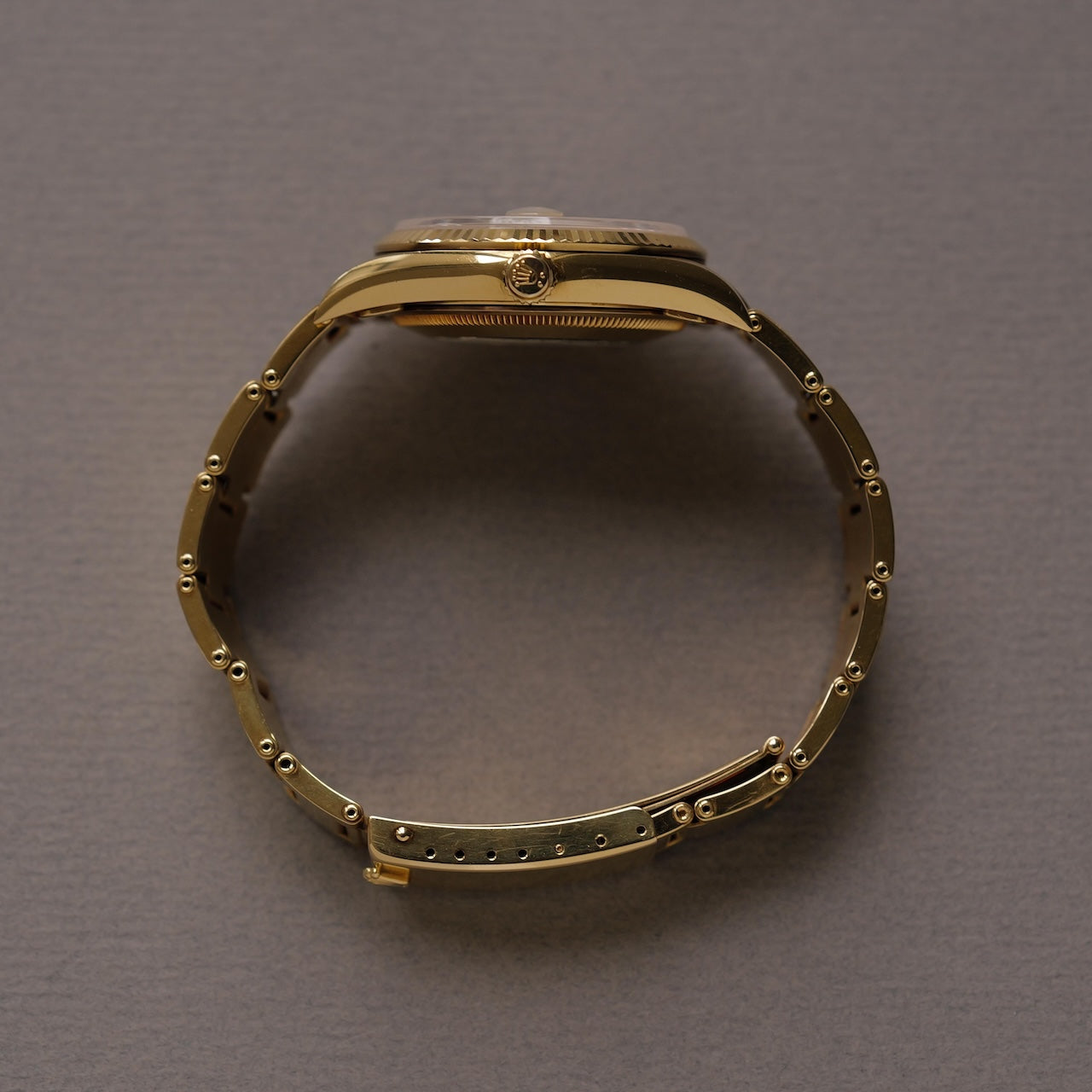 ロレックス/オイスター パーペチュアル デイト15238/F番/18KYGオイスターリベットブレス/ROLEX OYSTER PERPETUAL DATE REF.15238 18KYG Rivet Bracelet 2003-04Y