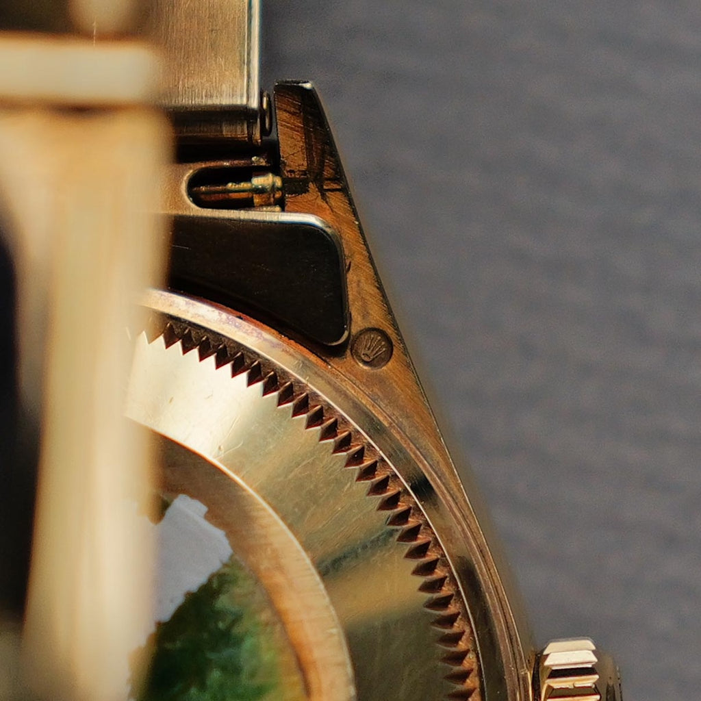 ロレックス/オイスター パーペチュアル デイト15238/F番/18KYGオイスターリベットブレス/ROLEX OYSTER PERPETUAL DATE REF.15238 18KYG Rivet Bracelet 2003-04Y