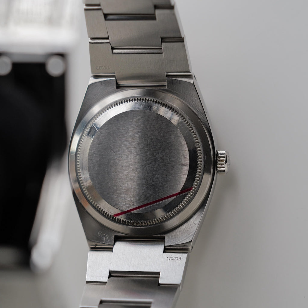 ロレックス/デイトジャスト オイスタークォーツ/17000/箱・国際保証書付き/ROLEX DATE-JUST OYSTER-QUARTZ REF.17000 SS with Paper and Box 1980Y