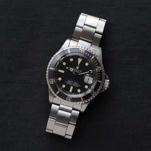ロレックス/サブマリーナーデイト1680/赤サブ/マーク5ダイヤル/ROLEX SUBMARINER REF.1680 "RED SUBMARINER" Mark 5 Feet First 1972Y