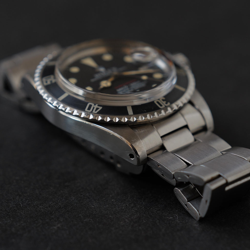 ロレックス/サブマリーナーデイト1680/赤サブ/マーク5ダイヤル/マーク3ベゼル/ROLEX SUBMARINER REF.1680 "RED SUBMARINER" Mark 5, Mark3 Bezel Feet First 1972Y