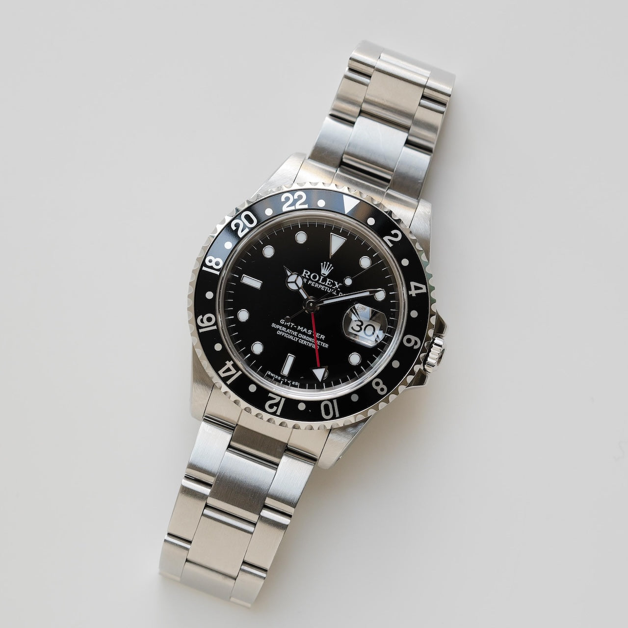 ロレックス/GMTマスター1675/U番/トリチノバ/裏蓋シールあり/箱・保証書付き/ROLEX GMT-MASTER Ref.16700 "TRITINOVA" with Paper and Box 1997-98y