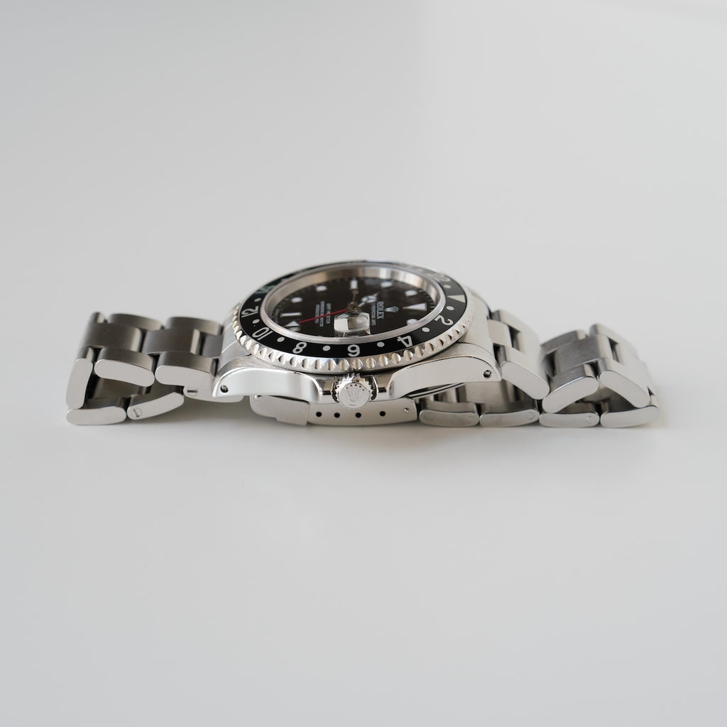 ロレックス/GMTマスター1675/U番/トリチノバ/裏蓋シールあり/箱・保証書付き/ROLEX GMT-MASTER Ref.16700 "TRITINOVA" with Paper and Box 1997-98y