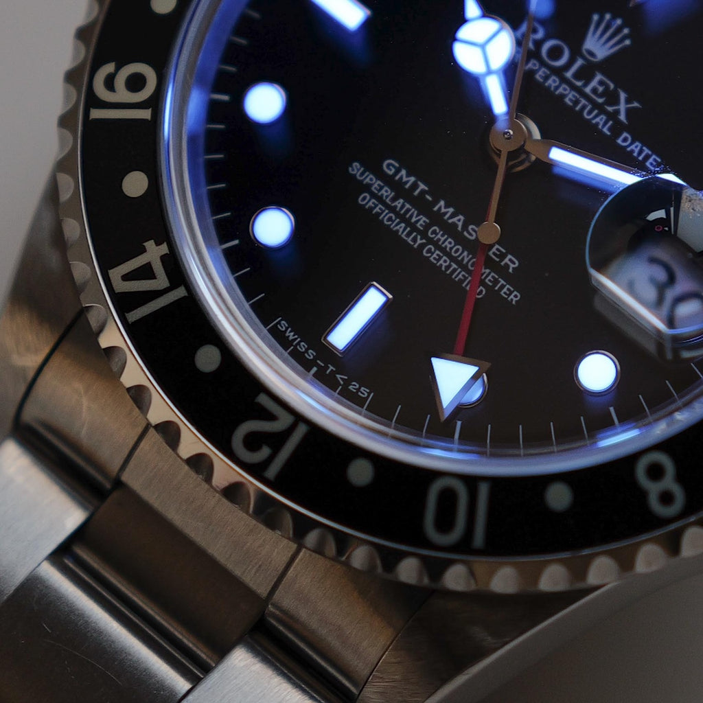 ロレックス/GMTマスター1675/U番/トリチノバ/裏蓋シールあり/箱・保証書付き/ROLEX GMT-MASTER Ref.16700 "TRITINOVA" with Paper and Box 1997-98y