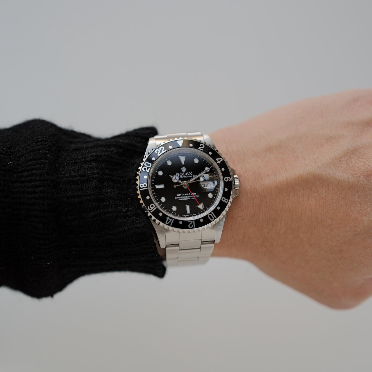 ロレックス/GMTマスター1675/U番/トリチノバ/裏蓋シールあり/箱・保証書付き/ROLEX GMT-MASTER Ref.16700 "TRITINOVA" with Paper and Box 1997-98y