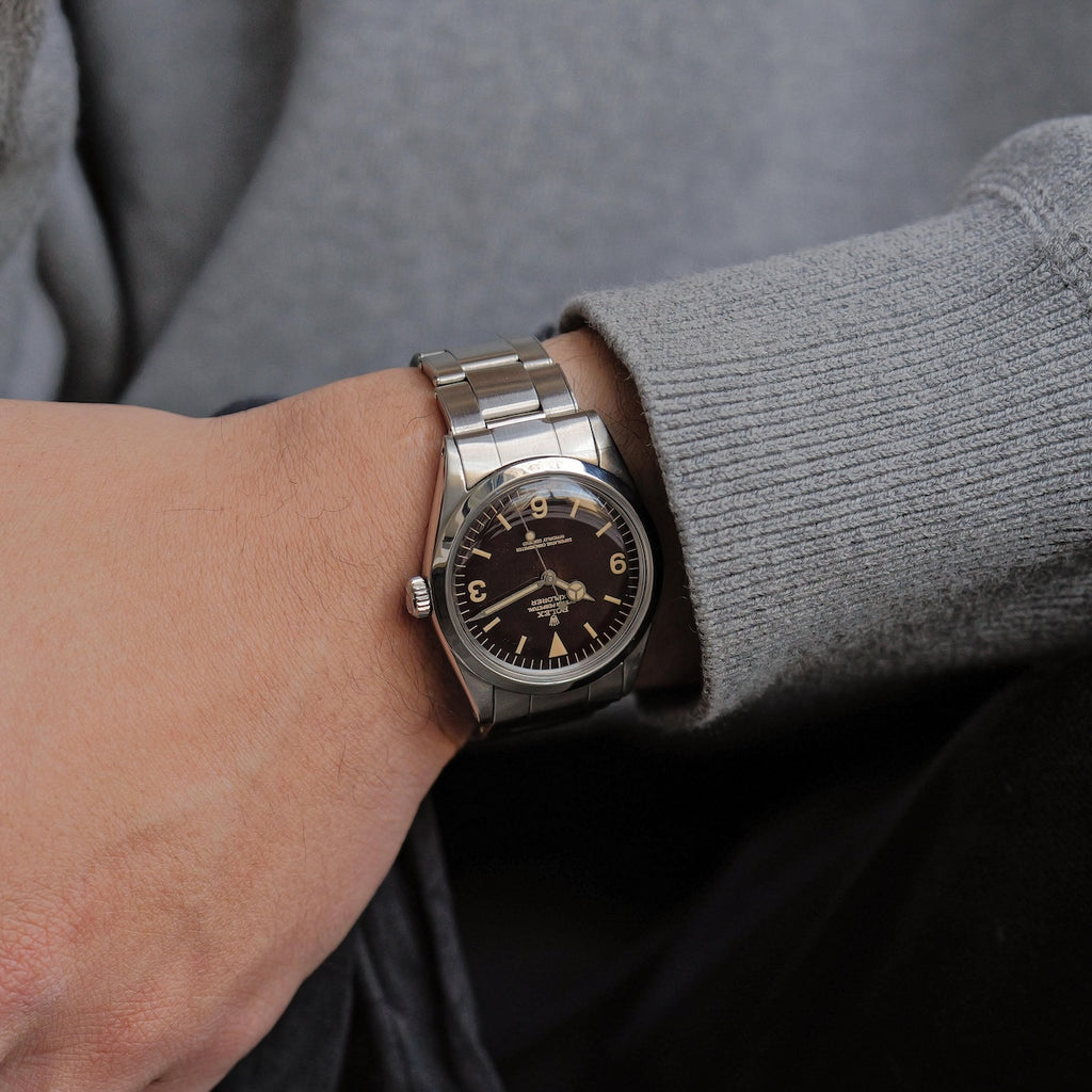 ロレックス/エクスプローラー/1016/トロピカルミラー/マーク６/ROLEX EXPLORER 1 Ref.1016 "Tropical" MARK 6 Gilt Dial 1965y