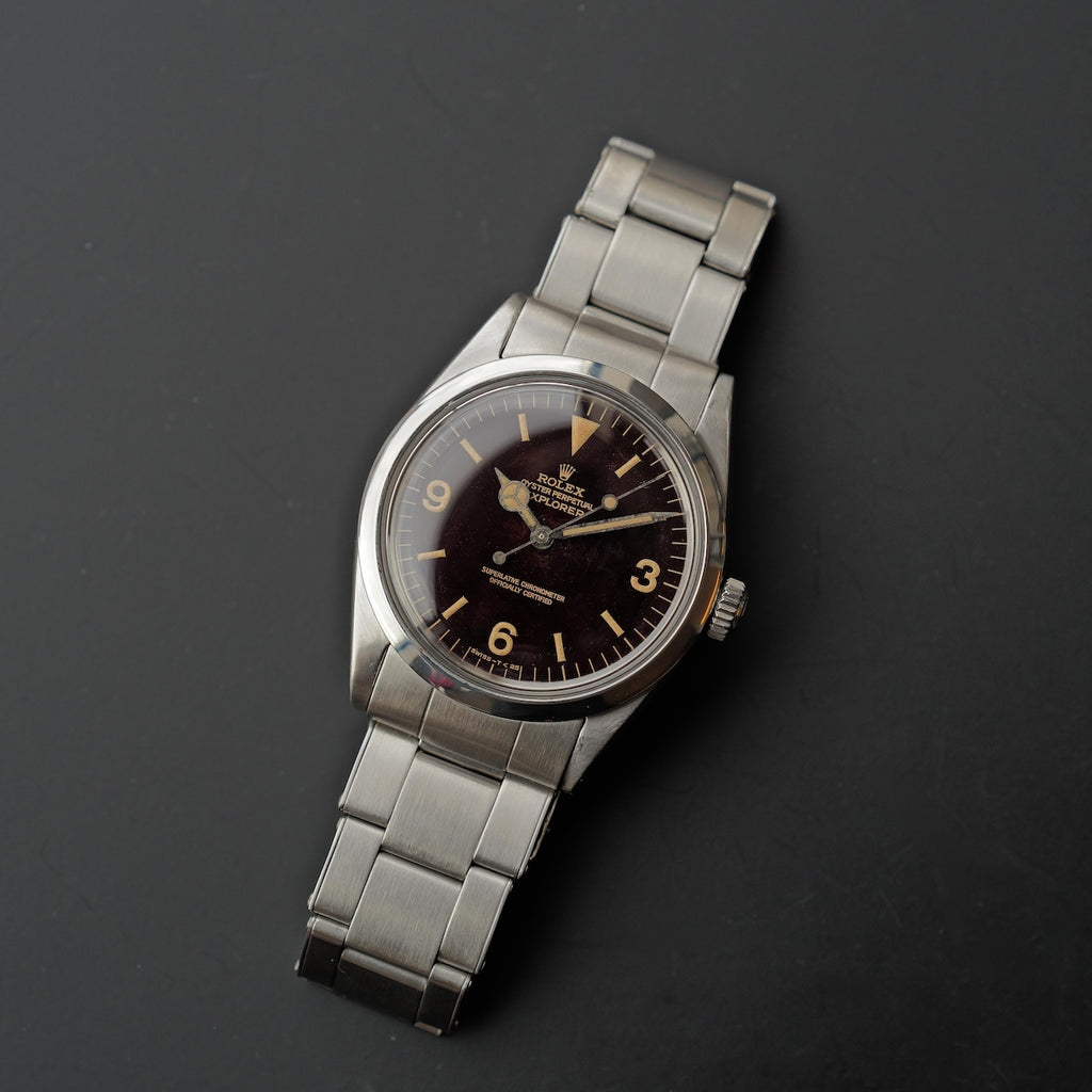 ロレックス/エクスプローラー/1016/トロピカルミラー/マーク６/ROLEX EXPLORER 1 Ref.1016 "Tropical" MARK 6 Gilt Dial 1965y