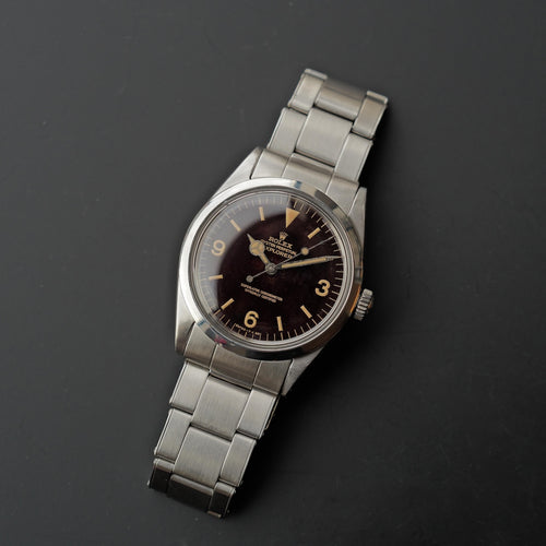 ロレックス/エクスプローラー/1016/トロピカルミラー/マーク６/ROLEX EXPLORER 1 Ref.1016 "Tropical" MARK 6 Gilt Dial 1965y