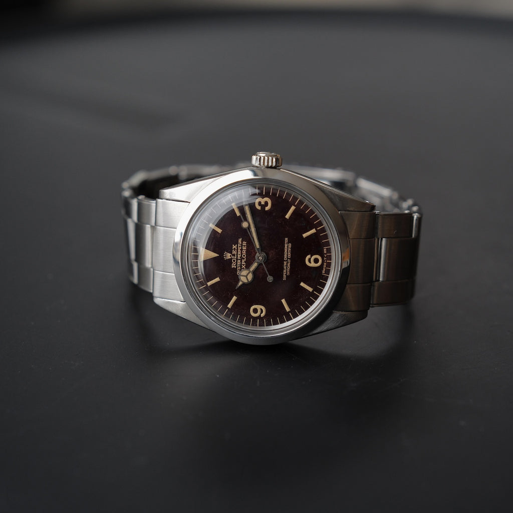 ロレックス/エクスプローラー/1016/トロピカルミラー/マーク６/ROLEX EXPLORER 1 Ref.1016 "Tropical" MARK 6 Gilt Dial 1965y