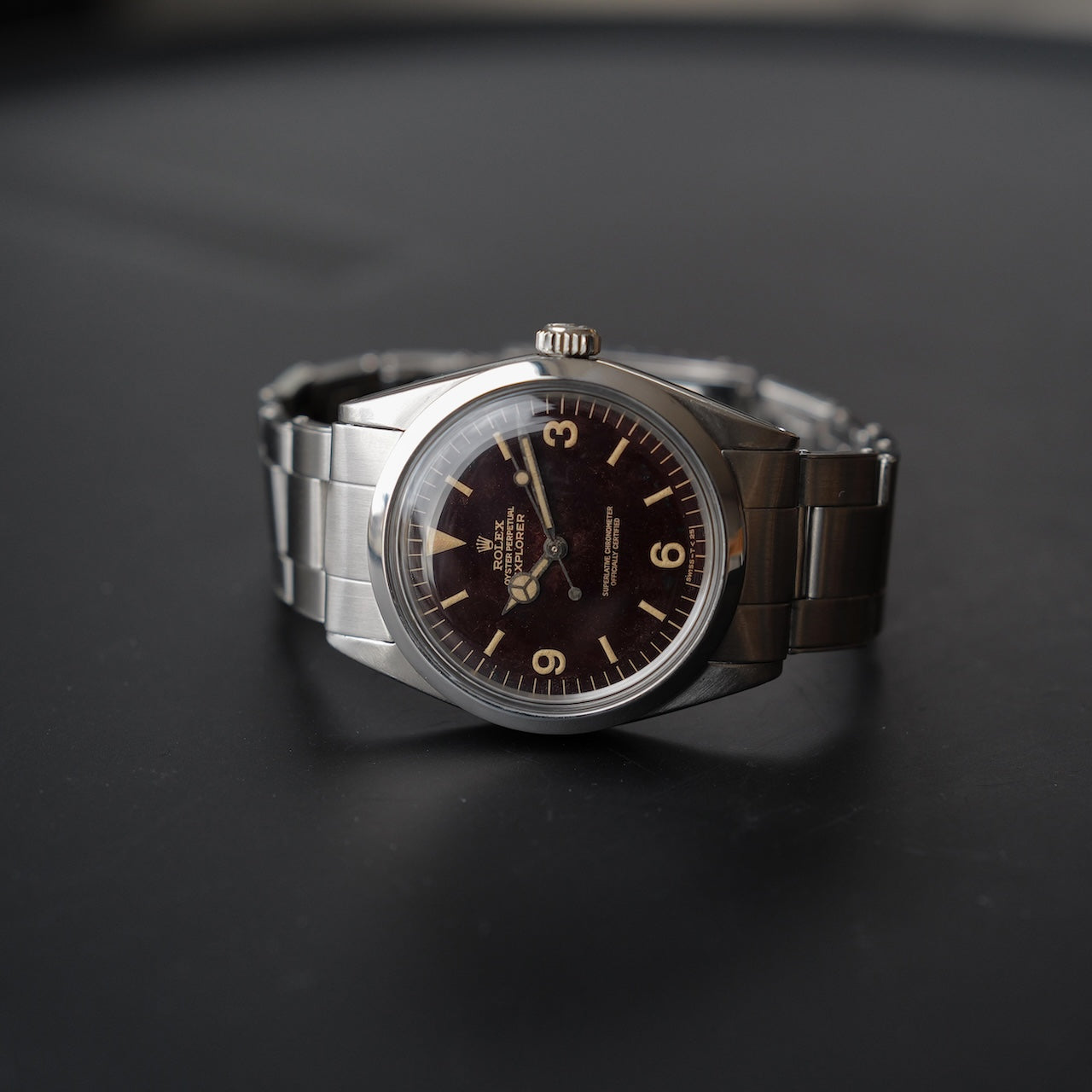 ロレックス/エクスプローラー/1016/トロピカルミラー/マーク６/ROLEX EXPLORER 1 Ref.1016 "Tropical" MARK 6 Gilt Dial 1965y