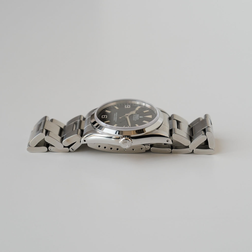 ロレックス/エクスプローラー14270/X番/少しパティーナダイヤル/オールトリチウム/シングルバックル/ラグ横穴あり/ROLEX EXPLORER 1 REF.14270 "Little PATINA" X-Serial All tritium Single buckle 1991-92Y