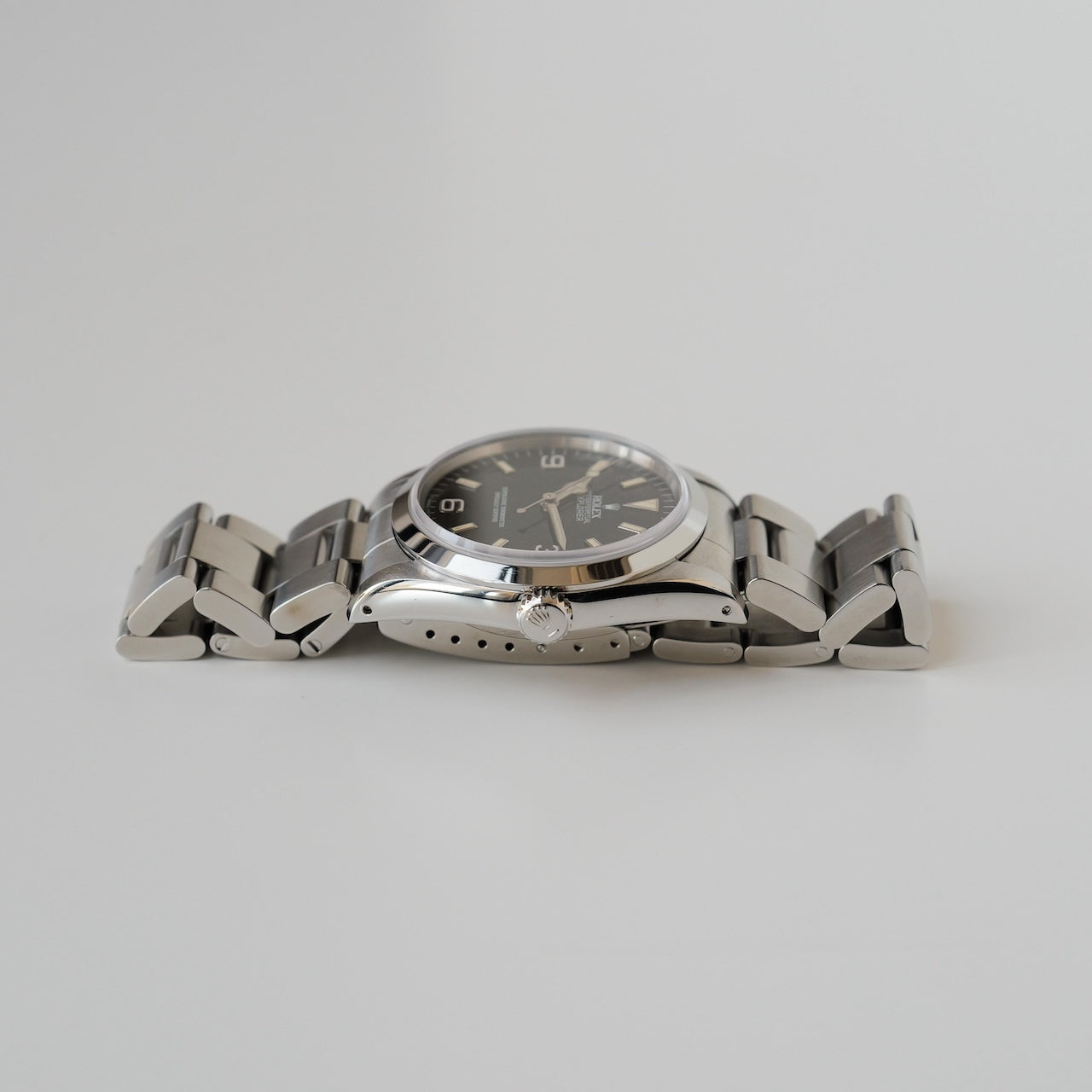 ロレックス/エクスプローラー14270/X番/少しパティーナダイヤル/オールトリチウム/シングルバックル/ラグ横穴あり/ROLEX EXPLORER 1 REF.14270 "Little PATINA" X-Serial All tritium Single buckle 1991-92Y