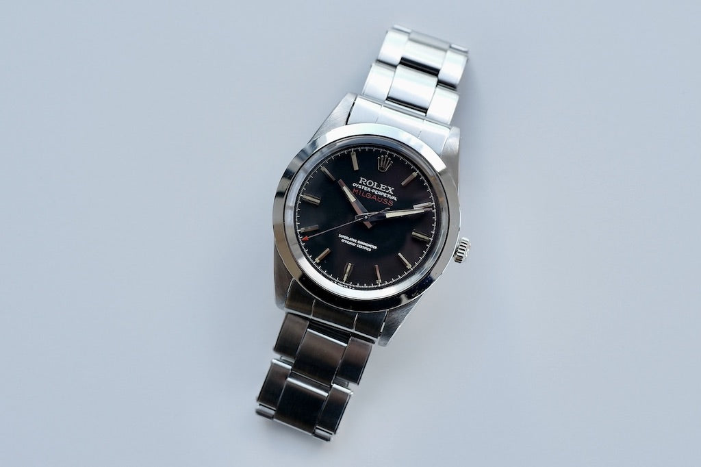 ROLEX MILGAUSS Ref.1019 early BLACK DIAL/1968y ROLEX JP OH Guarantee etc,