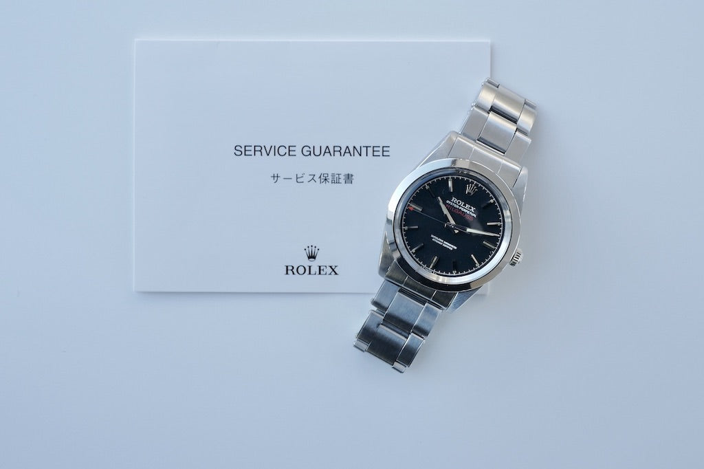 ROLEX MILGAUSS Ref.1019 early BLACK DIAL/1968y ROLEX JP OH Guarantee etc,