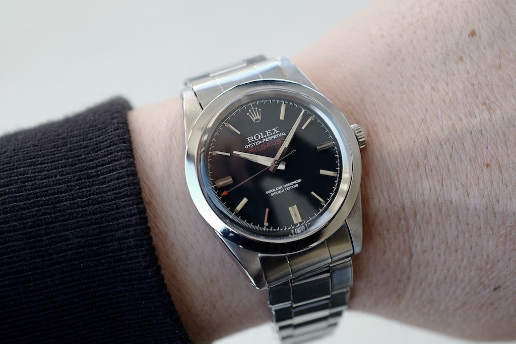 ROLEX MILGAUSS Ref.1019 early BLACK DIAL/1968y ROLEX JP OH Guarantee etc,