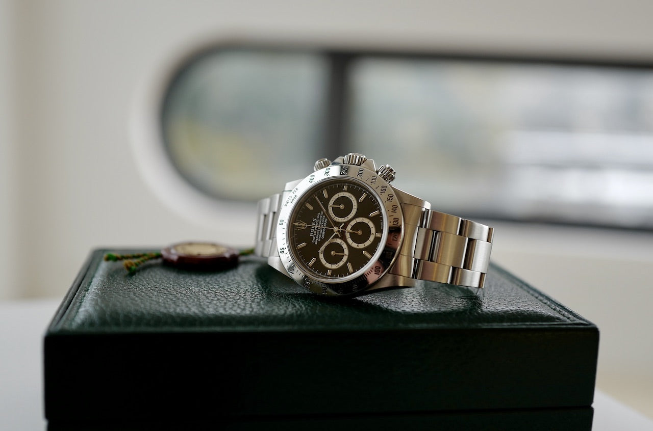 Cosmograph DAYTONA ref.16520N inverted "6" Single buckle 1991y ROLEX JP OH guarantee